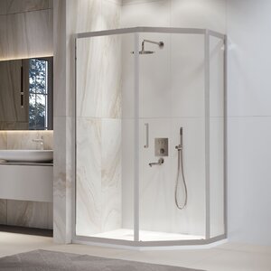 Изображение товара Душевой уголок RGW Passage PA-86-S, 38088602-111, 100 x 120 см, стекла прозрачные, профиль хром сатин