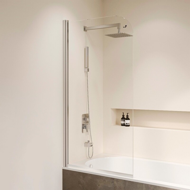 Изображение товара Шторка для ванны RGW SC-109 70 см стекло прозрачное профиль хром Германия