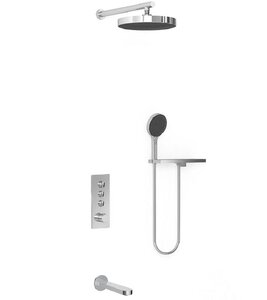Изображение товара Душевая система Vincea Inspire VSFW-433TI5RCH, термостатическая, с полкой, хром
