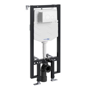 Изображение товара Инсталляция для унитаза WasserKraft Vils 56TLT.010.ME.WM02, механическая клавиша белая матовая