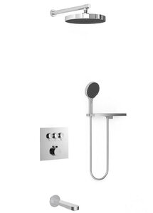 Изображение товара Душевая система Vincea Inspire VSFW-431I2RCH с термостатом и полкой, хром