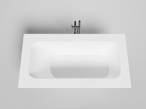 Изображение товара Ванна Salini Orlanda Plus Kit 102124MF, 190 х 100 см, из искусственного камня S-Stone, цвет белый матовый, покраска по RAL полностью