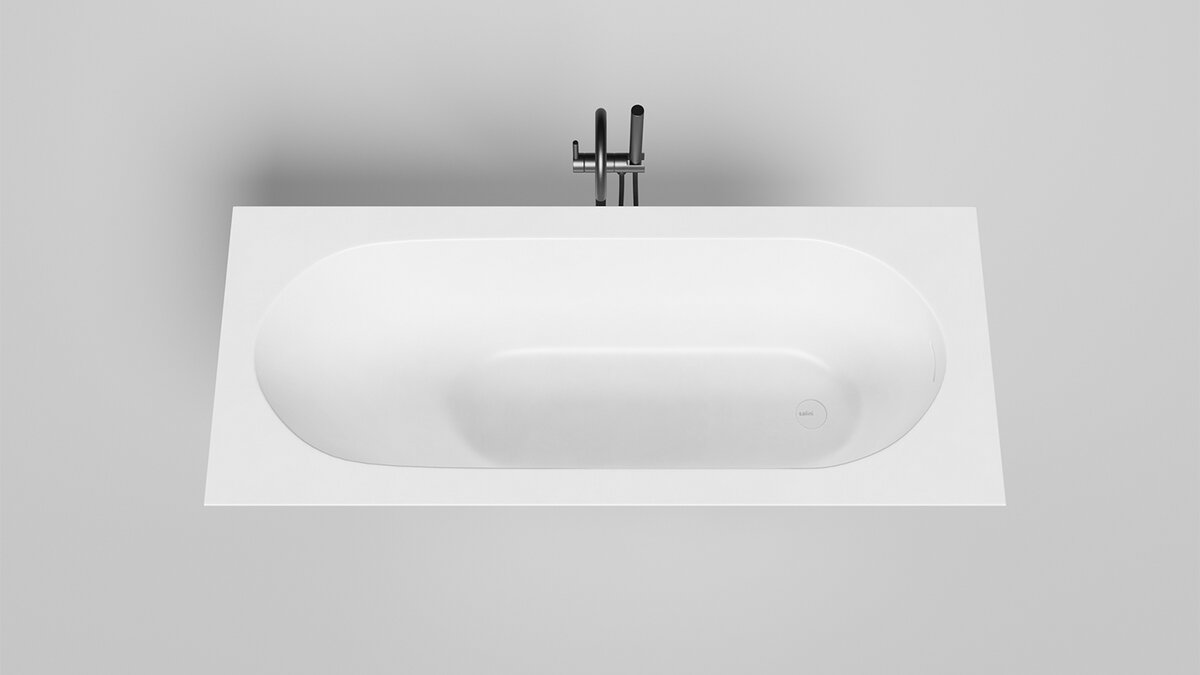 Изображение товара Ванна Salini Ornella Kit 102416MF, 160 х 70 см, из искусственного камня S-Sense, цвет белый матовый, покраска по RAL полностью