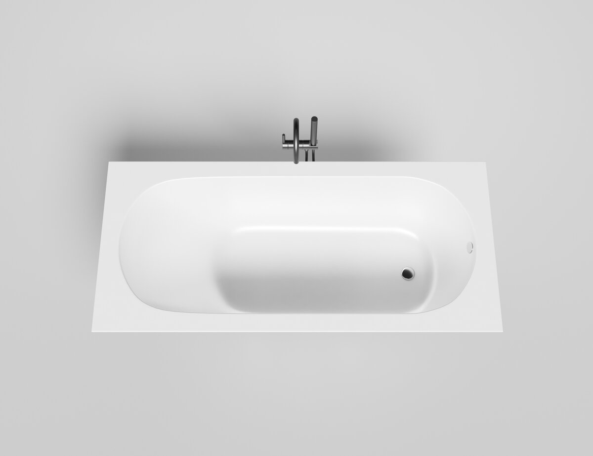 Изображение товара Ванна Salini Ornella 102312GF из искусственного камня 180x80 см белая