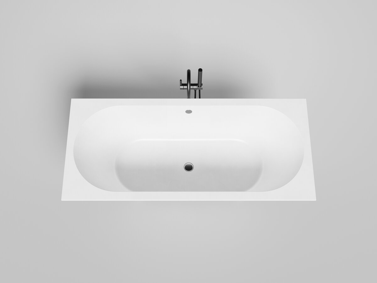 Изображение товара Ванна Salini Ornella Axis 170x75 см из искусственного камня RAL белая матовая