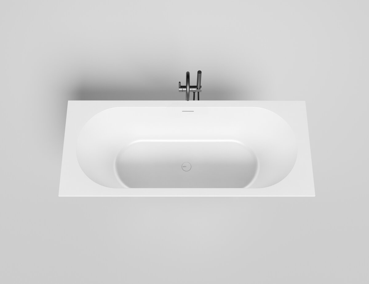 Изображение товара Ванна Salini Ornella Axis Kit 170x70 см из искусственного камня для ванной комнаты
