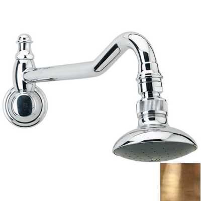 Изображение товара Верхний душ Bandini Antico 647720YY06, 7.6x7.6 см,  1 режим струи, с держателем, бронза