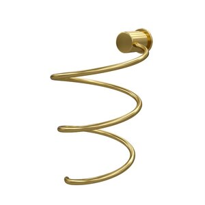 Изображение товара Держатель фена WasserKRAFT K-1080BG золото матовое настенный металлический