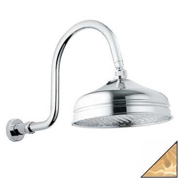 Изображение товара Верхний душ Bandini Antico 647340ZZ06, 20x20 см, 1 режим струи, с держателем, цирконий