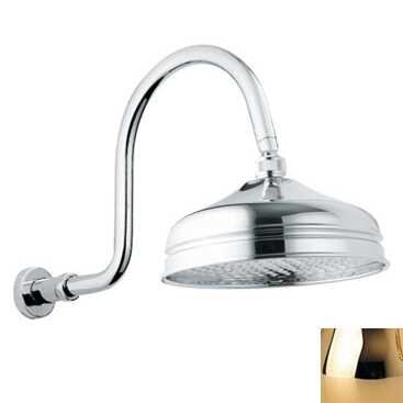 Изображение товара Верхний душ Bandini Antico 647350KK06,  30x30 см, 1 режим струи, с держателем, золото