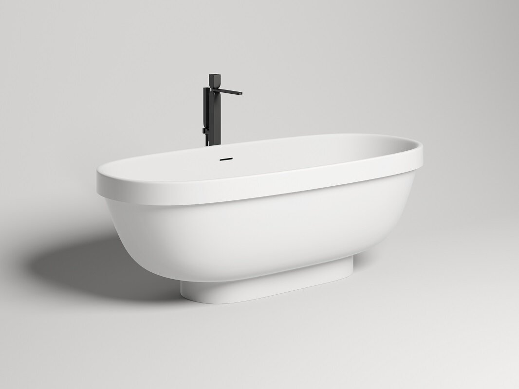 Изображение товара Ванна Salini Greca 103121MF, 180 х 80 см, из искусственного камня S-Stone, цвет белый матовый, покраска по RAL полностью Изображение товара Ванна Salini Greca 103121MF, 180 х 80 см, из искусственного камня S-Stone, цвет белый матовый, покраска по RAL полностью