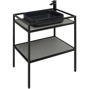 Изображение товара Консоль под раковину Allen Brau Liberty 1.33002.BB, 75 см, напольная, черный браш