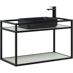 Изображение товара Консоль под раковину Allen Brau Liberty 1.33003.BB, подвесная, 90 см, черный браш