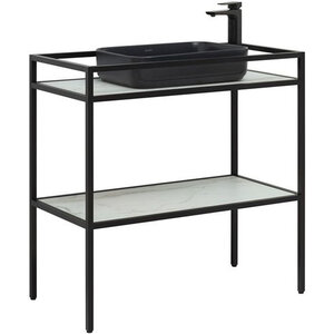 Изображение товара Тумба под раковину Allen Brau Liberty 1.33004.BB, 90 см, напольная, черный браш