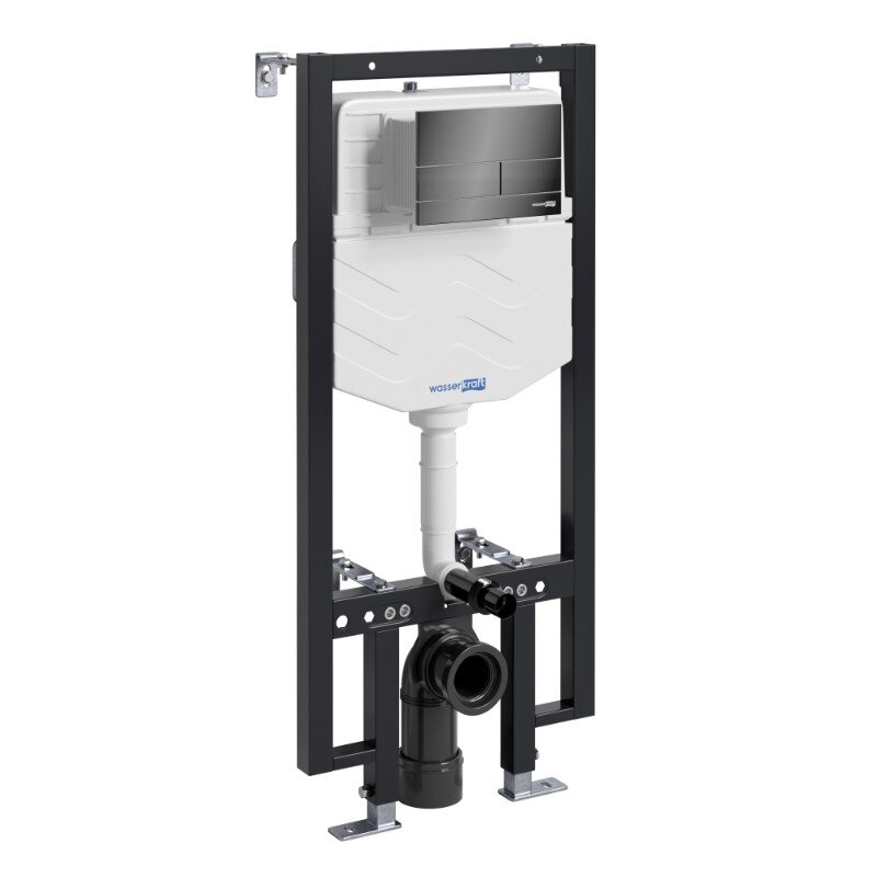 Изображение товара Инсталляция для унитаза WasserKraft Vils 56TLT 010 ME PB04, механическая клавиша черная