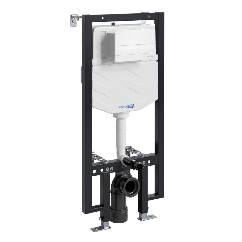 Изображение товара Инсталляция для унитаза WasserKraft Vils 56TLT.010.МЕ.WH04, механическая клавиша белая
