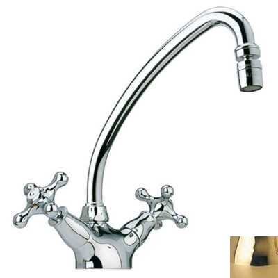 Изображение товара Смеситель для раковины Bandini Classic 803921KK21 золото, горизонтальный монтаж