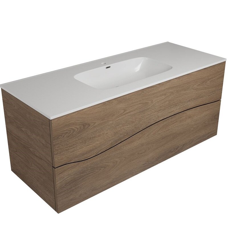 Изображение товара Тумба под раковину Allen Brau Glority 1.35003.NW, 120 см, подвесная, дуб антик