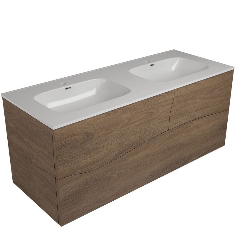 Изображение товара Тумба под раковину Allen Brau Glority 1.35004.NW подвесная 120 см дуб антик