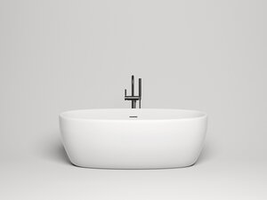 Изображение товара Ванна Salini Luce 100121MF, 170 х 86 см, из искусственного камня S-Stone, цвет белый матовый, покраска по RAL полностью