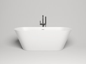 Изображение товара Ванна Salini Mona 102922MF, 169 х 72 см, из искусственного камня S-Stone, цвет белый матовый, покраска по RAL полностью
