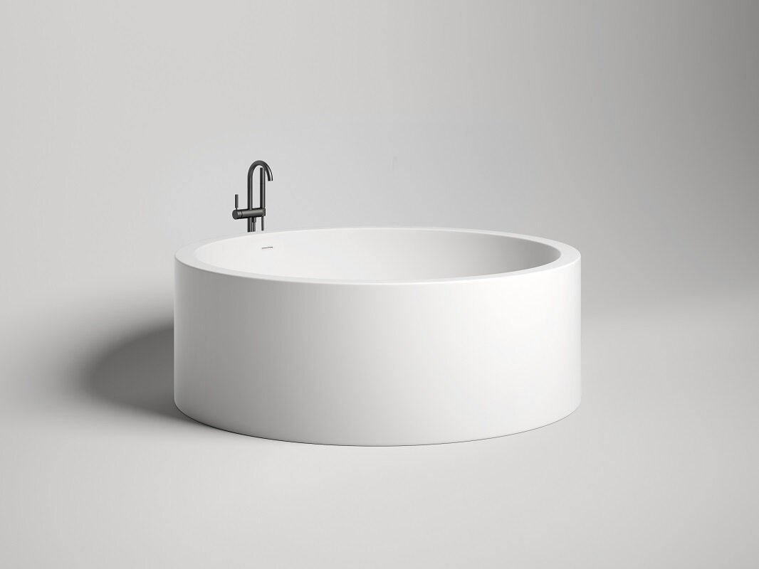 Изображение товара Ванна Salini Isola 101111GF, 200 х 200 см, из искусственного камня S-Sense, цвет белый, покраска по RAL полностью