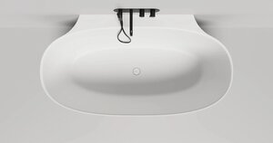 Изображение товара Ванна Salini Alda Wall 101915GF из искусственного камня 170x90 см белая