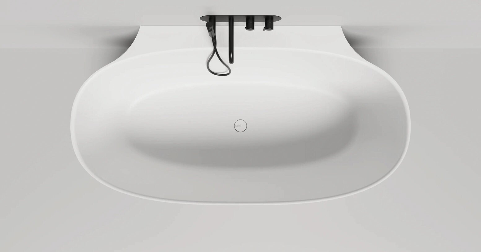 Изображение товара Ванна Salini Alda Wall 101925MF, 170 х 89 см, из искусственного камня S-Stone, цвет белый матовый, покраска по RAL полностью