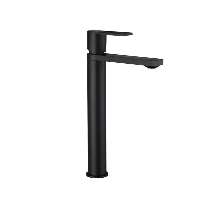 Изображение товара Смеситель Caprigo Kub 54-023-ner черный - высокий, однорычажный, 18. 6 см излив