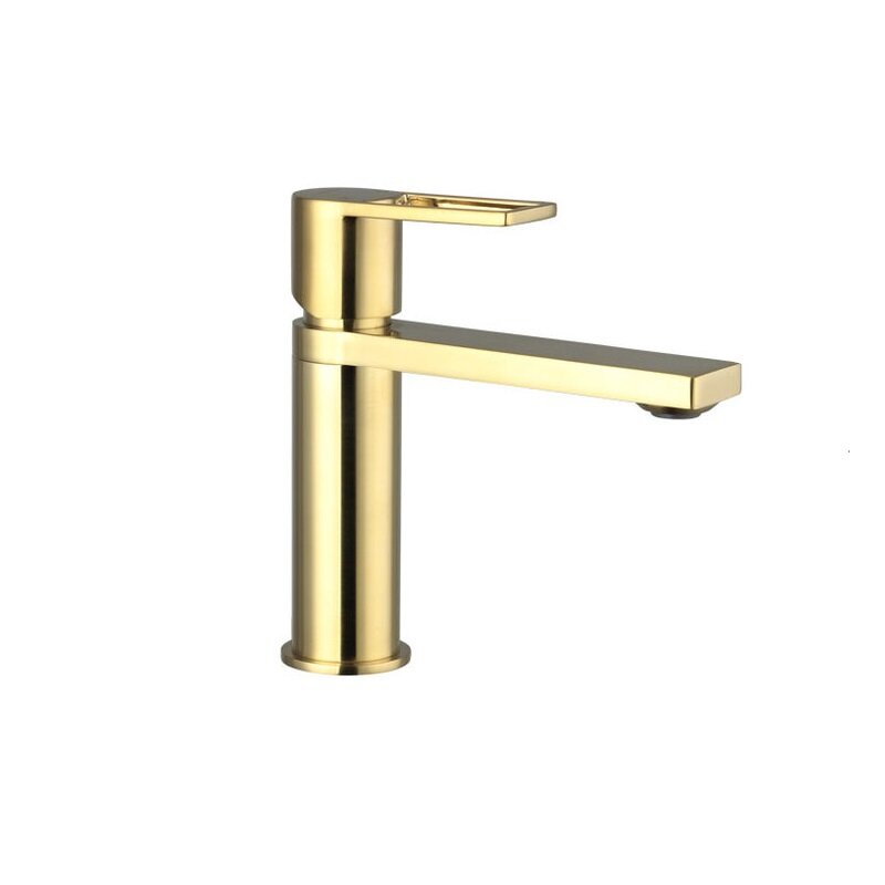 Изображение товара Смеситель для раковины Caprigo Kub 54-020-brg золото матовое высокий