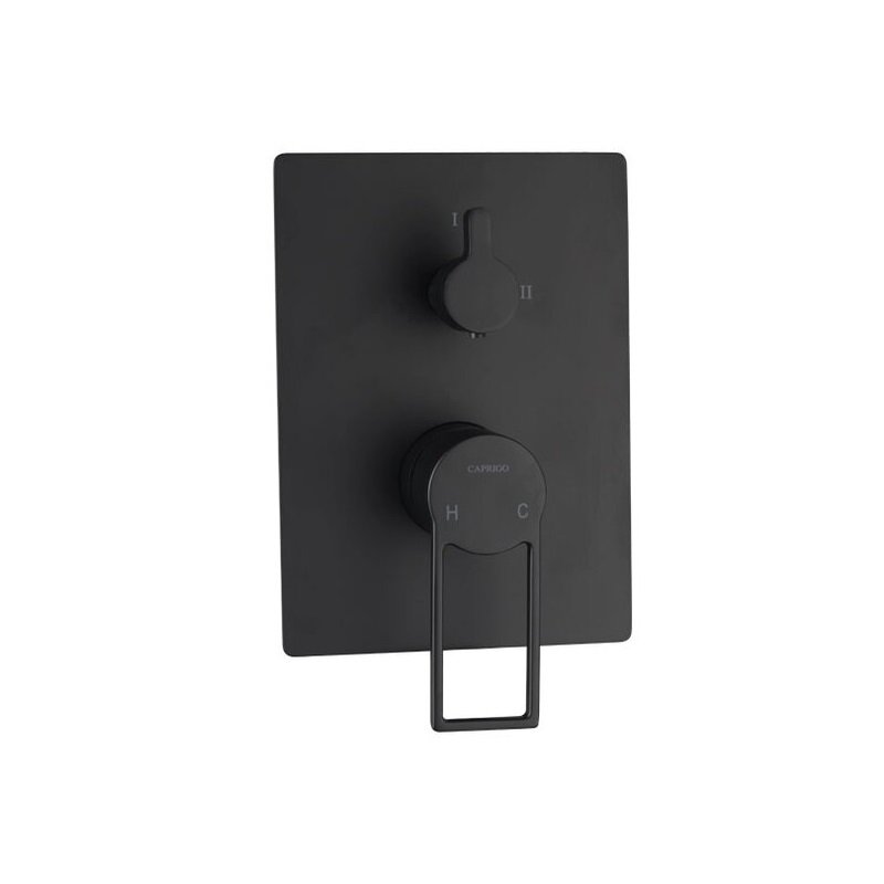 Изображение товара Caprigo Kub 54-051-ner - инсталляционный смеситель для душа, черный Изображение товара Caprigo Kub 54-051-ner - инсталляционный смеситель для душа, черный