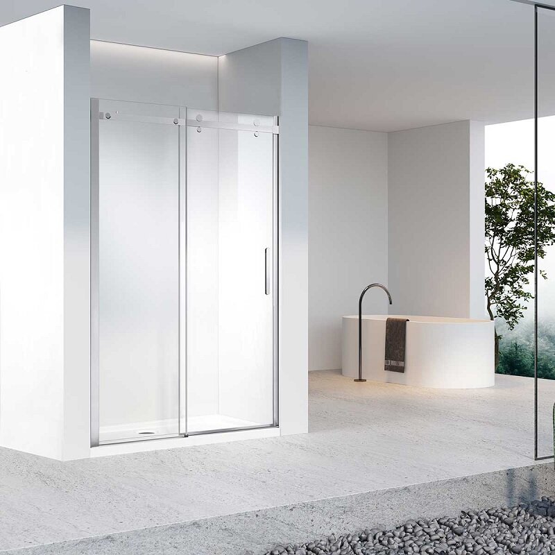 Изображение товара Душевая дверь Vincea Como-N VDS-4CN160CL 160 см стекло прозрачное хром