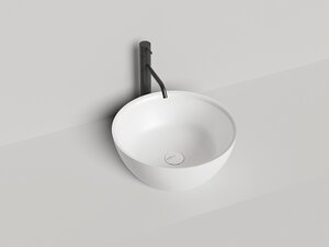 Изображение товара Раковина Salini Alda 1102110GF, 45 см, из искусственного камня S-Sense, цвет белый глянцевый, покраска по RAL полностью