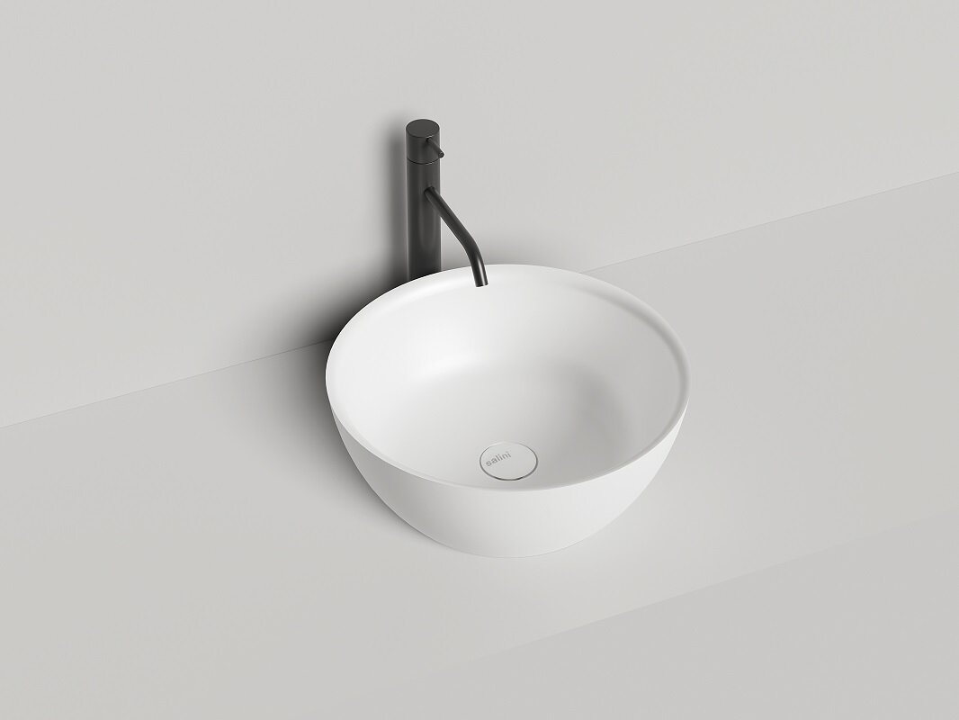 Изображение товара Раковина Salini Alda 1102210MF, 45 см, из искусственного камня S-Stone, цвет белый матовый, покраска по RAL полностью Изображение товара Раковина Salini Alda 1102210MF, 45 см, из искусственного камня S-Stone, цвет белый матовый, покраска по RAL полностью