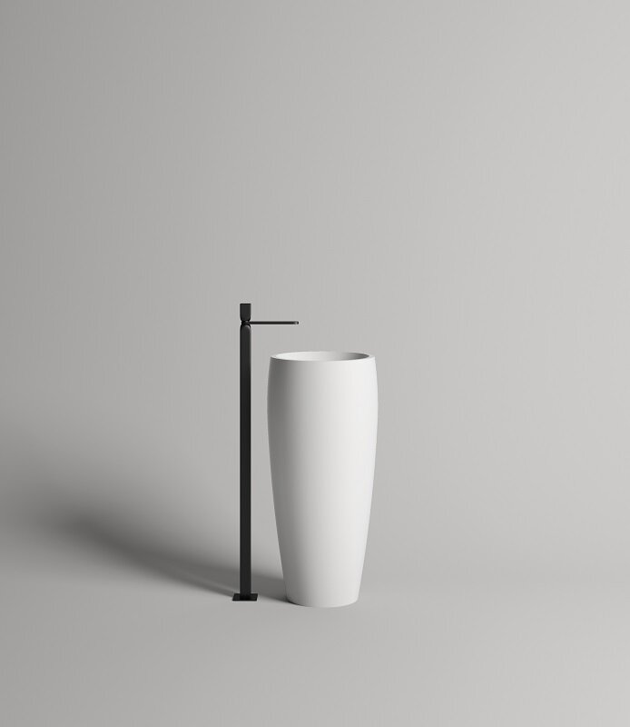 Изображение товара Раковина Salini Armonia 03, 130113GF, 50 см, из искусственного камня S-Sense, цвет белый глянцевый, покраска по RAL полностью