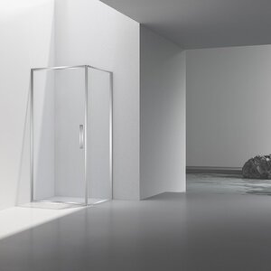 Изображение товара Душевой уголок Vincea Slim VSR-4SLP9010CL, 90 x 100 см, стекло прозрачное, профиль хром