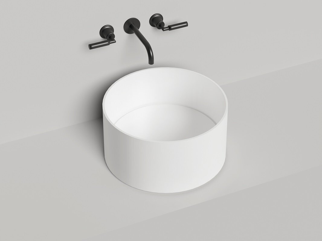 Изображение товара Rаковина Salini Armonia Round 02 45 см, белый матовый, S-Stone