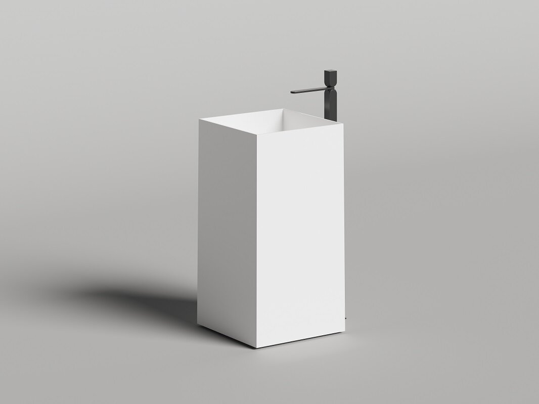 Изображение товара Rаковина Salini Armonia Square 01, 45 см, из S-Sense, белая