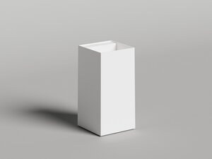 Изображение товара Раковина Salini Armonia Square Top 01 из искусственного камня 45 см белая матовая