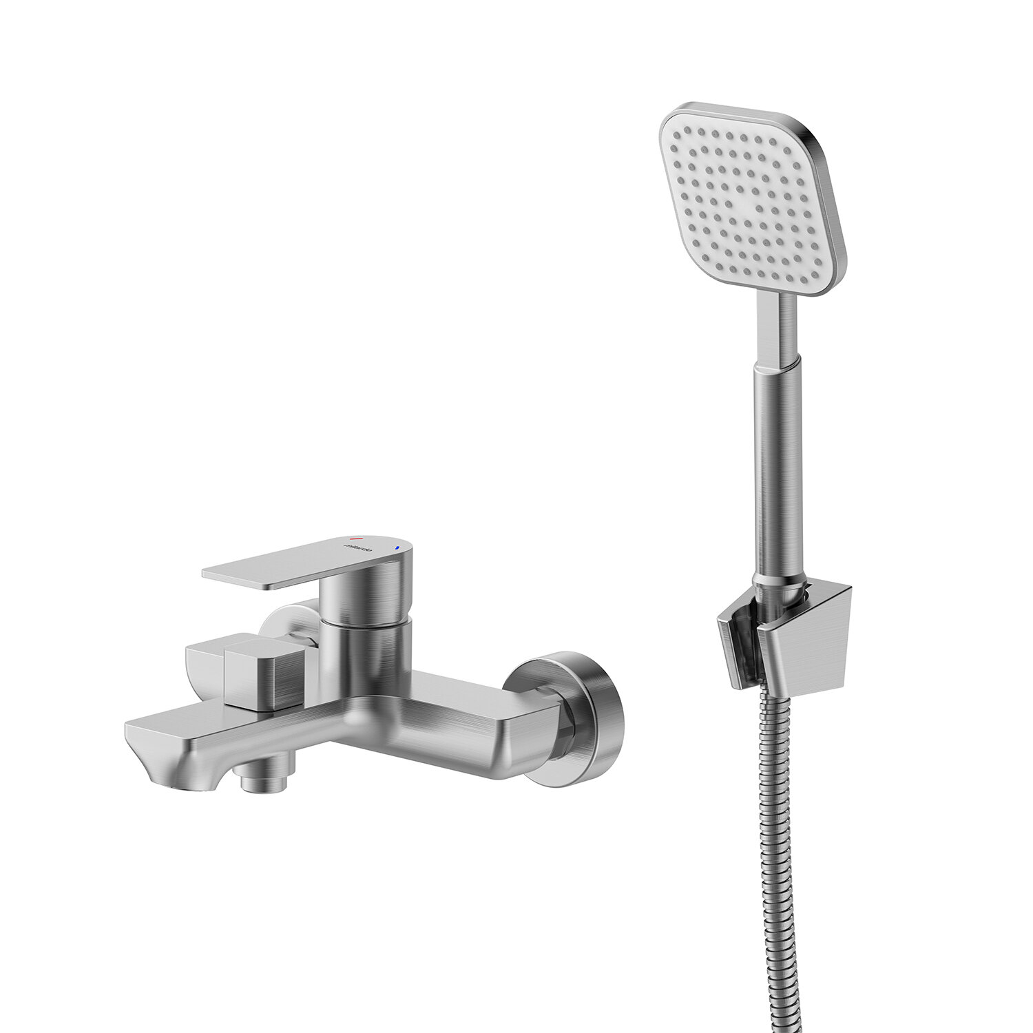 Изображение товара Смеситель Milardo Maze MAZBN00M02 для ванны с душем сатин Изображение товара Смеситель Milardo Maze MAZBN00M02 для ванны с душем сатин