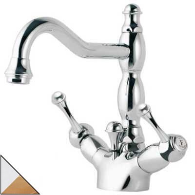 Изображение товара Смеситель Bandini Antica 548620KO06 для раковины, хром/золото