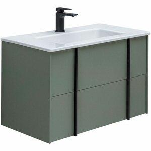 Изображение товара Тумба под раковину Allen Brau Reality 1.32005.CGM, 80 см, подвесная, олива матовый