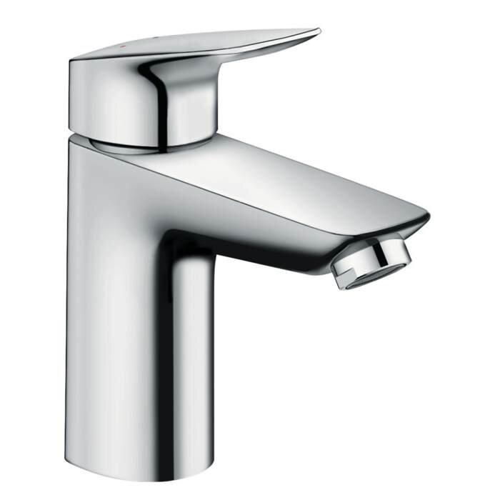 Изображение товара Смеситель для раковины Hansgrohe Logis 71105000 хром однорычажный с технологией AirPower