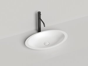 Изображение товара Раковина Salini Callista 02, 1101102GF, 60 см, из искусственного камня S-Sense, цвет белый глянцевый, покраска по RAL полностью