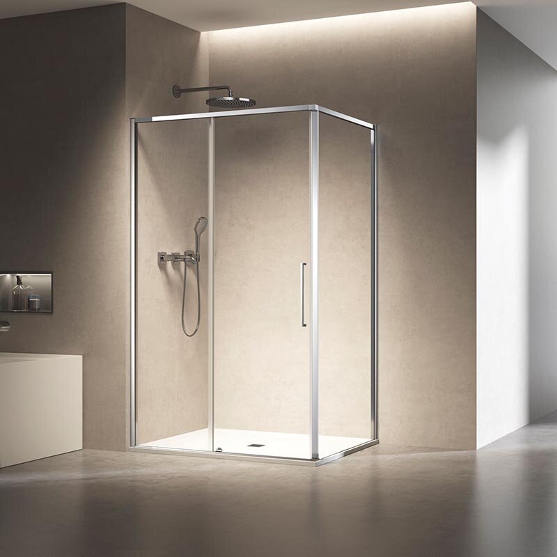 Изображение товара Душевой уголок Vincea Slim VSR-6SL8013CL 130x80 см стекло прозрачное хром
