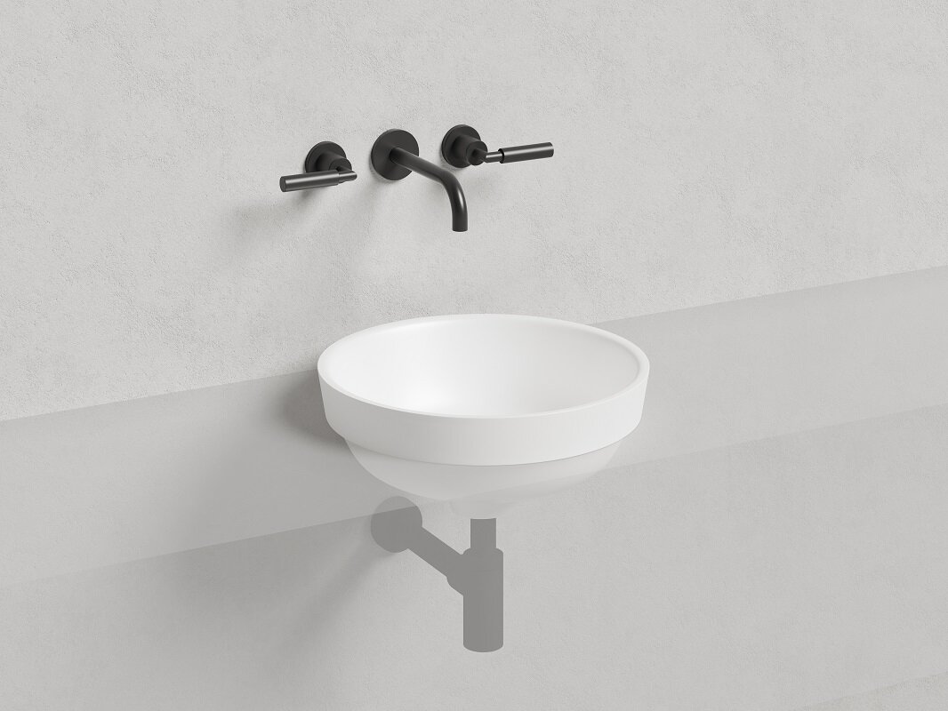 Изображение товара Раковина Salini Marea 03 из искусственного камня 45 см белый матовый