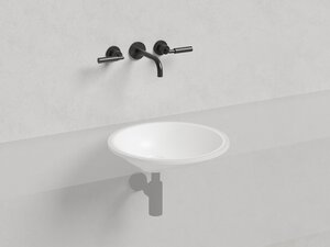 Изображение товара Раковина Salini Marea 08, 1802208MF, 45 см, из искусственного камня S-Stone, цвет белый матовый, покраска по RAL полностью