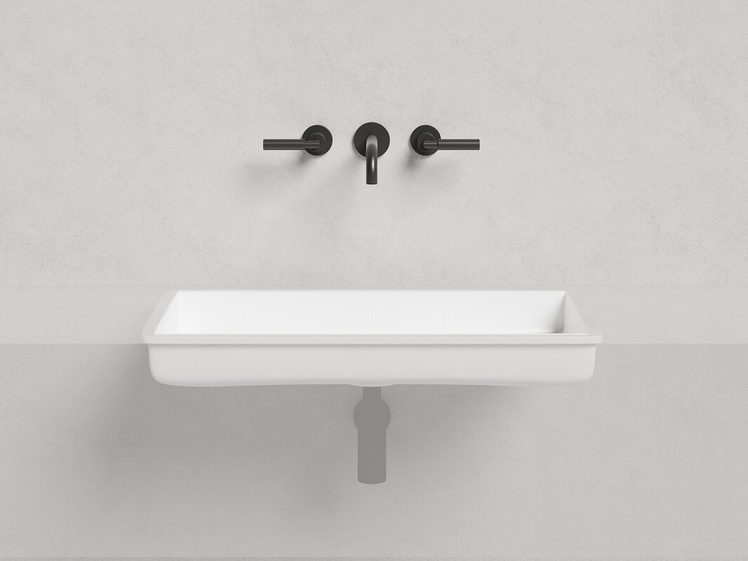 Изображение товара Раковина Salini Marea 10, 1802110GF, 75 см, из искусственного камня S-Sense, цвет белый глянцевый, покраска по RAL полностью