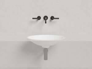 Изображение товара Раковина Salini Marea 11, 1802111GF, 55 см, из искусственного камня S-Sense, цвет белый глянцевый, покраска по RAL полностью