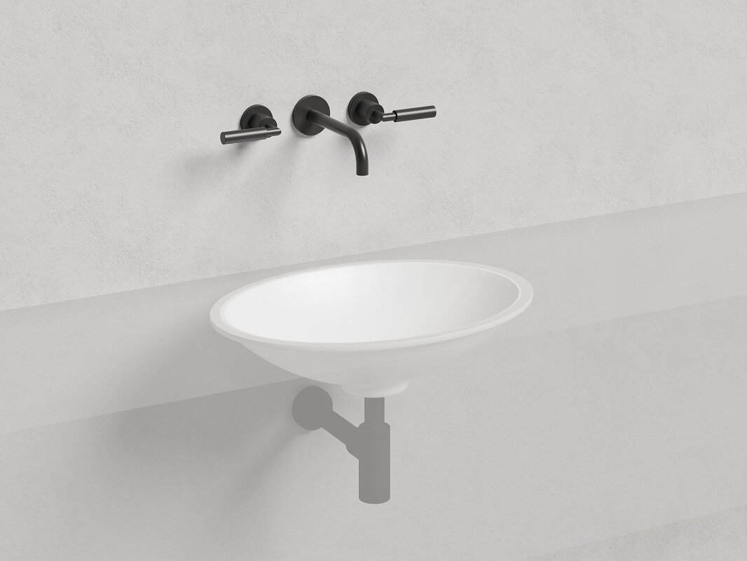 Изображение товара Раковина Salini Marea 11, 1802211MF, 55 см, из искусственного камня S-Stone, цвет белый матовый, покраска по RAL полностью
